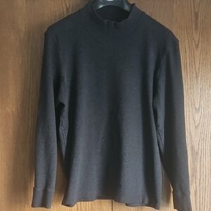 Denver Hayes Men's Charcoal Turtleneck Sweater